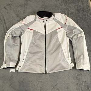 Can-Am BRP Women’s Mesh Motorcycle Riding Jacket 1X White Gray Red Summer